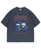 Maha Grid Smoking Cat Tee Navy(Mg2Emmt523A) Navy/S