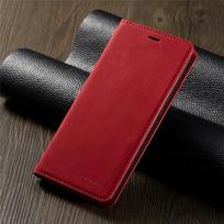 Leather Case for Xiaomi Poco X3 NFC M4 M3 F3 10T Pro Wallet Flip Cover Redmi Note 14 13 12 11S 10S 10 9 9s 9A 9C 8 7 13T 12T 11T Note 12(Poco X5) raudona