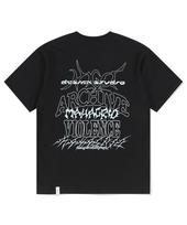 Maha Grid Multi-Logo Tee Black(Mg2Emmt516A) Black/S