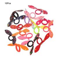Rabbit Ears Hair Accessories Head Dress Elastic Hair Bands Hair Ropes Rubber Band Women Hairband 10Pcs