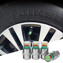 4pcs Useful Universal Monitor Visiable Car Tire Gauge Stem Caps Air Pressure Valve Sensor Indicator
