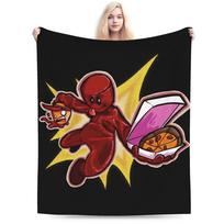 Forsaken Game Art Pixel Character Flannel Blankets Boy Girl Warm Cozy Throw Blanket Winter Outdoor Bedspread Sofa Bed Cover Size: 75*100cm, Weight: 230 GSM