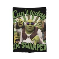 Hey Shrexy S-Shreks Meme Blanket Fleece Vintage Soft Throw Blankets for Bedspread Winter, Size: 75*100cm, Weight: 230 GSM