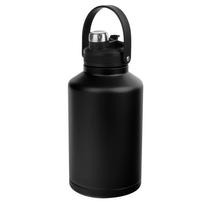 Didelės talpos lauko stovyklavimui 64oz 304 nerūdijančio plieno dvigubos sienelės vakuuminis izoliuotas termoso ąsotis Nepralaidus BPA neturintis snapelis 12-24 64OZ(1814.37g) black
