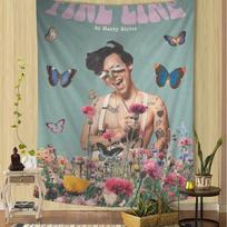 Singer H-Harry Styles  Tapestry Art Printing Art Science Fiction Room Home Decor Home Decor 100X70CM