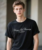 Jeneleolwogseu G-25-Ss-724 Printed Short Sleeve T-Shirt_Black Black/4Xl