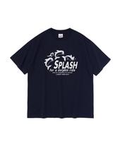 Cargo Bros For Woman Splash Dolphin Short Sleeve T-Shirt (Navy) Xl