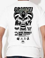 Doldol Dmk_T-Shirts_85 Graffiti Artist Devil Monkey Dmk Character Graphic T-Shirt Short Sleeve T-Shirt Black/Xxl