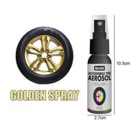 30 ml Automobilio ratų purškiamoji plėvelė Automobilio padangų kėbulo ratų savaiminis dažymas Rankomis nuplėšiama ratlankių dažų purškiamoji plėvelė Automobilio padangų spalvos purškiklis auksas