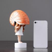 Lovely Conch Girl Mini Sea Snail Baby Resin Fairy Garden Miniatures Figurines Crafts Birthday Wedding Gifts A