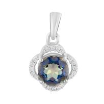 Sidabrinis pakabukas su mistiniu topazu 2.18ct (2118541) įvairiaspalvė spalva