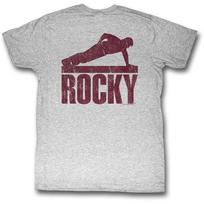 Rocky Pushup Gray Unisex T-shirt S