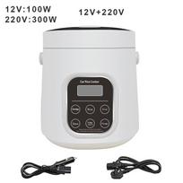 Automobilinė ryžių viryklė, 12v 24V, namų/sunkvežimių išmanioji ryžių viryklė su rezervavimo funkcija, 2L 12V-220V
