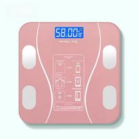 Smart USB Rechargeable Body Weight & Fat Scale for Home Use Battery Model rožinio aukso spalvos