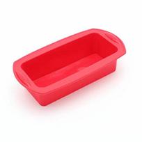 11Inch Rectangular Silicone Bread Pan Mold Loaf Toast Bread Pans  Long Square Baking Mold for Dishes raudona