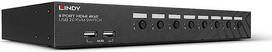 KVM jungiklis - LINDY 8 prievadų HDMI 4K60 USB 2.0 garso jungiklis juodas