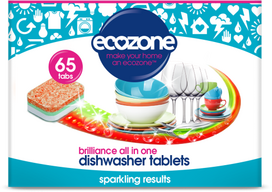 ECOZONE indaplovių tabletės Brilliance, 65 vnt.