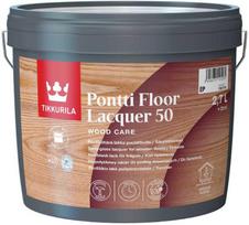 Lakui, pusiau blizgiam Tikkurila Pontti Floor Lacquer 50, 2,7 l