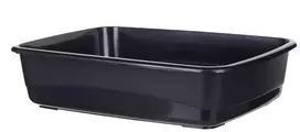 Kačių tualetas Ferplast Nip 10, juoda sp., atviras, 47 cm x 36 cm x 15 cm
