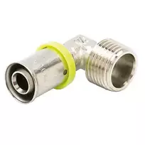 Presuojama alkūnė Arco 8734, 20mm x 3/4", žalvaris