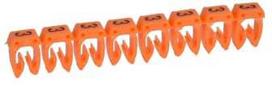 Kabelių žymeklis Legrand 0.5-1.5MM2, oranž. spal., 120 vnt.