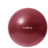 Gimnastikos kamuolys Outliner, raudona sp., 55 cm