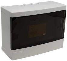 Vexen Paskirstymo dėžutė, potinkinė, IP40, 8 modulių, balta/juoda