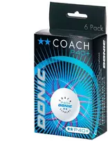 Stalo teniso kamuoliukas Donic Coach, 40 mm, 6 vnt.