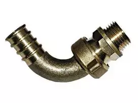 Žarnų sujungimas TDM Brass, 1/2 colio - Išorinis sriegis, DIA18 mm, 16 Bar