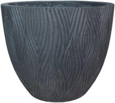 Gėlių vazonas Domoletti RP16-023, keramika/cementas, antracito spalva