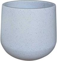 Gėlių vazonas Domoletti RP18-218, keramika/cementas, baltas