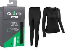 Termo apatiniai drabužiai „Outliner Merino BU214“, juodi, S