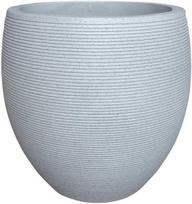 Gėlių vazonas Domoletti RP17-695, keramika/cementas, baltas
