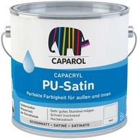 Spalva, durys/baldai Caparol Capacryl PU-Satin, matiniai, 0,7 l, PU-satinas