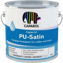 Emalė, daugiaspalvis Caparol Capacryl PU-satin, pusiau matinis, 2,4 l, balta