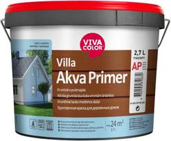 Dažai gruntavimui akriliniai Vivacolor Villa Akva Primer C, balti, 2.7 l