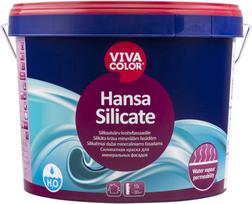 Fasados dažai Vivacolor Hansa Silicate, balti, 9 l