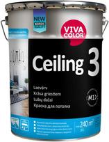 Dažai Vivacolor Ceiling 3, balti, 20 l