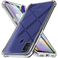 Protective Case - Samsung - Galaxy A21s - Transparent - Shockproof - Flexible balta