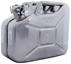 Valpro DK06, metalinis, 10 l, sidabrinės spalvos kanistras degalams