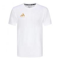 Adidas SS24 Printed Logo Comfortable Breathable Lightweight Sports Running Quick-Dry Crew Neck Short Sleeve T-Shirt Unisex Tops White ADICLTS24CTK-WG 2XL