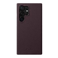 Samsung S25 Ultra Mobile Phone Case S23 Genuine Leather S24 Ultra Half Pack S22 Protective Case S21 Galaxy s25 edge black