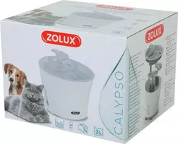 Gertuvė - fontanėlis Zolux Calypso, 3 l, balta sp./pilka sp.