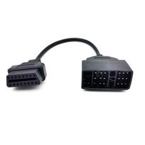 TOYOTA 22 kontaktų į 16 kontaktų moterišką OBD2 kabelį OBD1 į OBD2 jungties kabelio adapterio kabelį. gray