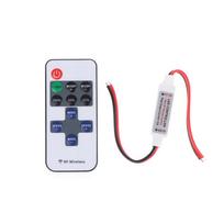 Mini LED vienos spalvos reguliatorius DC 5V 12V 24V 6A 5050 2835 juostinėms šviesoms pastovios įtampos PWM signalo valdiklis su RF 9/klavišiniu nuotolinio valdymo pultu