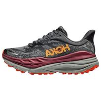 HOKA Stinson 7 Castlerock Cabernet Men Sneakers Grey 1141530-CCBRN 45
