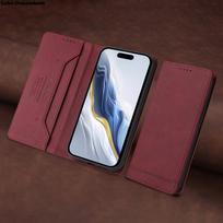 Leather Flip Phone Case For Huawei Pura 80 70 Pro Plus Pura 80 Ultra P40 P30 P60 P50 P20 Pro P60 Art Luxury Wallet Bracket Cover Huawei P20 raudona