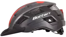 Dviratininkų šalmas Bottari 94001RB. juodas/raudonas. S/M