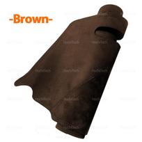 For Ford Mustang MK7 S650 2024-2026 Car Dashmat Black/Brown Leather Dashboard Cover Suede Dash Mat Pad Sunshade Accessories Left Hand Drive ruda