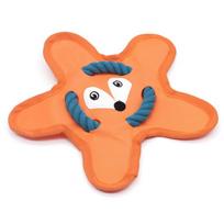Oxford Cloth Frisbee Dog Toy, Durable and Grinding-resistant, Throws Out Touring Dog Training Sound Paper Dog Frisbee Pet Sound Toy oranžinė